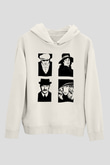 Peaky Blinders Baskılı Beyaz Unisex Hoodie