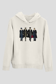 Peaky Blinders Baskılı Beyaz Unisex Hoodie