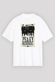 Peaky Blinders Baskılı Beyaz Unisex Oversize Tişört - Tshirt