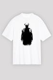 Peaky Blinders Baskılı Beyaz Unisex Oversize Tişört - Tshirt