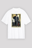 Peaky Blinders Baskılı Beyaz Unisex Oversize Tişört - Tshirt