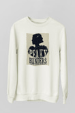 Peaky Blinders Baskılı Beyaz Unisex Sweatshirt