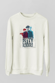 Peaky Blinders Baskılı Beyaz Unisex Sweatshirt