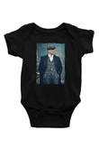 Peaky Blinders Baskılı Unisex Siyah Bebek Body - Zıbın