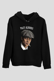 Peaky Blinders Baskılı Unisex Siyah Hoodie