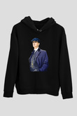 Peaky Blinders Baskılı Unisex Siyah Hoodie