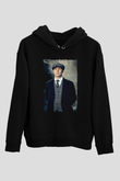 Peaky Blinders Baskılı Unisex Siyah Hoodie
