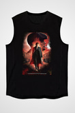 Peaky Blinders Baskılı Unisex Siyah Kolsuz Tişört - Tshirt
