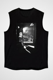 Peaky Blinders Baskılı Unisex Siyah Kolsuz Tişört - Tshirt