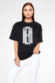 Peaky Blinders Baskılı Unisex Siyah Oversize Tişört - Tshirt