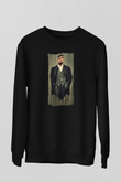 Peaky Blinders Baskılı Unisex Siyah Sweatshirt