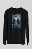 Peaky Blinders Baskılı Unisex Siyah Sweatshirt