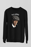 Peaky Blinders Baskılı Unisex Siyah Sweatshirt