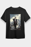 Peaky Blinders Baskılı Unisex Siyah Tişört - Tshirt