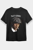 Peaky Blinders Baskılı Unisex Siyah Tişört - Tshirt