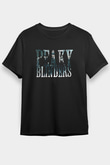 Peaky Blinders Baskılı Unisex Siyah Tişört - Tshirt
