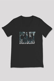 Peaky Blinders Baskılı Unisex Siyah V Yaka Tişört - Tshirt