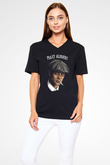Peaky Blinders Baskılı Unisex Siyah V Yaka Tişört - Tshirt