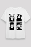Peaky Blinders Unisex Baskılı Beyaz Tişört - Tshirt