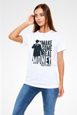 Peaky Blinders Unisex Baskılı Beyaz Tişört - Tshirt
