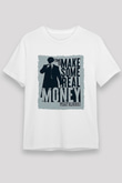 Peaky Blinders Unisex Baskılı Beyaz Tişört - Tshirt