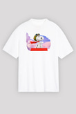 Peanuts Beyaz Unisex Oversize Tişört