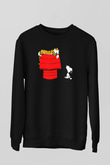 Peanuts Siyah Unisex Sweatshirt