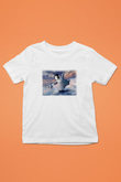 Penguen Baskılı Beyaz Unisex Çocuk Tişört