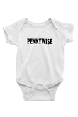 Pennywise Baskılı Beyaz Unisex Bebek Body - Zıbın