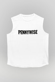 Pennywise Beyaz Unisex Kolsuz Tişört