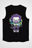 Pennywise Boombox Baskılı Siyah Unisex Kolsuz Tişört