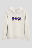 Pentathlon Baskılı Unisex Ekru Hoodie