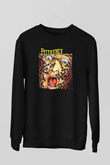 Pestilence Baskılı Unisex Siyah Sweatshirt