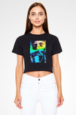 Pet Sematary Siyah   Crop Top Tişört