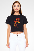 Pet Sematary Siyah   Crop Top Tişört