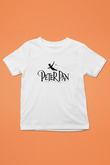 Peter Pan Baskılı Beyaz Unisex Çocuk Tişört