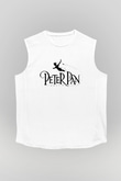 Peter Pan Beyaz Unisex Kolsuz Tişört