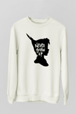 Peter Pan Beyaz Unisex Sweatshirt