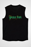 Peter Pan Siyah Unisex Kolsuz Tişört