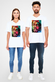 Peter Tosh Beyaz Unisex V Yaka Tişört