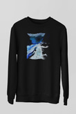 Peyzaj Siyah Unisex Sweatshirt