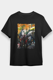 Peyzaj Siyah Unisex Tişört T-Shirt - TişörtFabrikası
