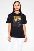 Peyzaj Siyah Unisex Tişört T-Shirt - TişörtFabrikası