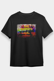 Peyzaj Siyah Unisex Tişört T-Shirt - TişörtFabrikası