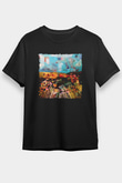 Peyzaj Siyah Unisex Tişört T-Shirt - TişörtFabrikası