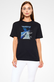 Peyzaj Siyah Unisex Tişört T-Shirt - TişörtFabrikası