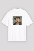 Pharrell Williams Baskılı Unisex Beyaz Tişört