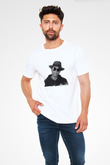 Pharrell Williams Baskılı Unisex Beyaz Tişört
