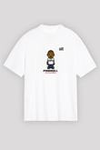 Pharrell Williams Baskılı Unisex Beyaz Tişört