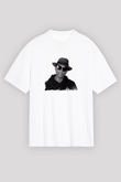 Pharrell Williams Baskılı Unisex Beyaz Tişört